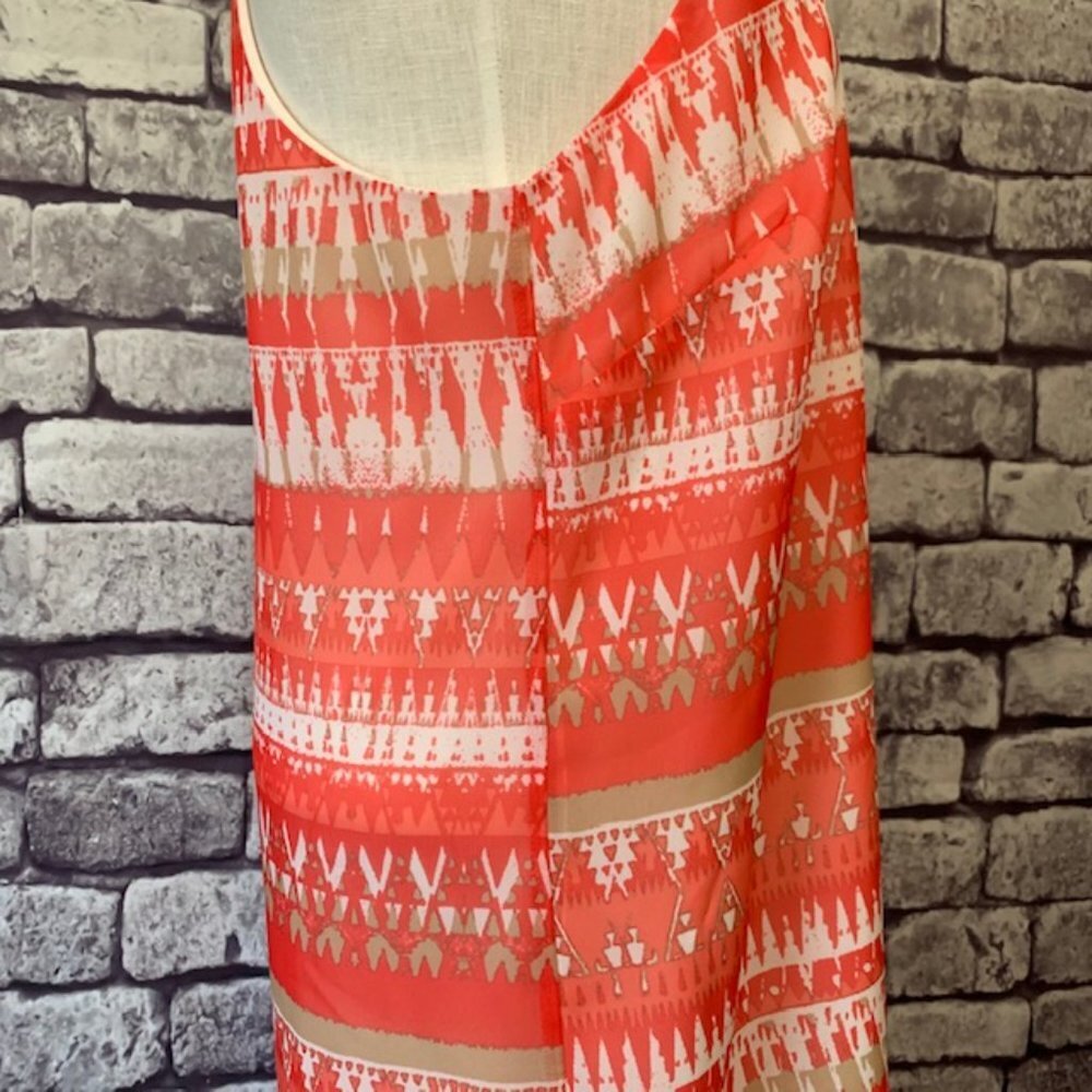 Charming Charlie Orange Sleeveless Dress Size M - Picture 9 of 10